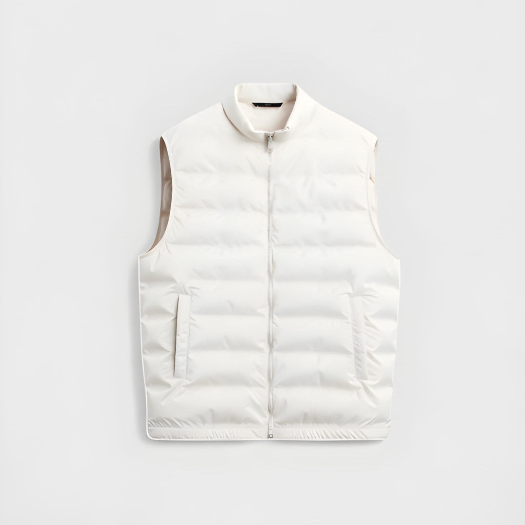 Gilet sans manches matelassé en duvet léger pour homme, pour une chaleur maximale et des superpositions polyvalentes