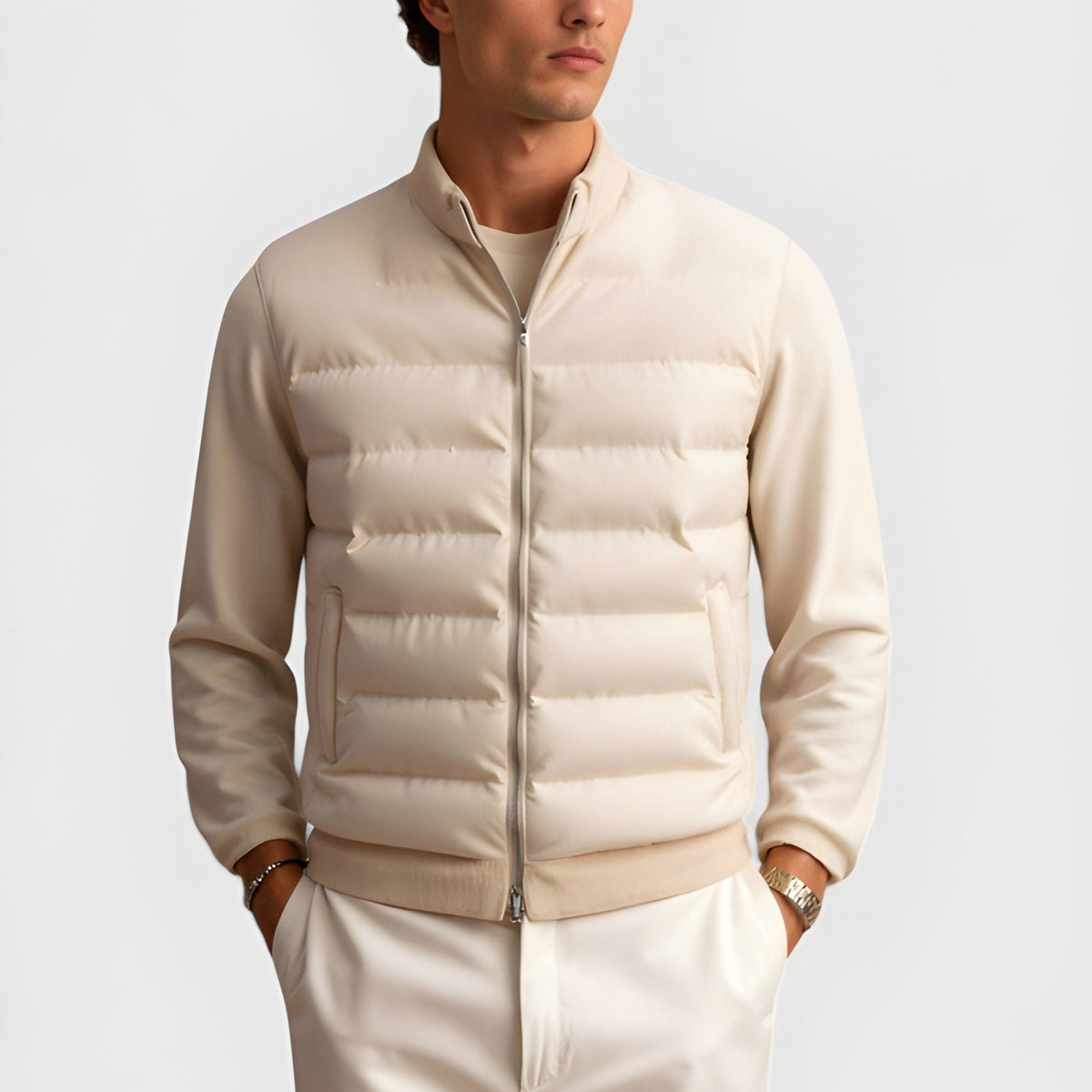 Gilet sans manches matelassé en duvet léger pour homme, pour une chaleur maximale et des superpositions polyvalentes
