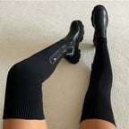 Women's Over The Knee Boots with Platform Sole and Stretch Fit