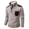 Luxurious Pullover Jumper with Collar and Chest Pocket
