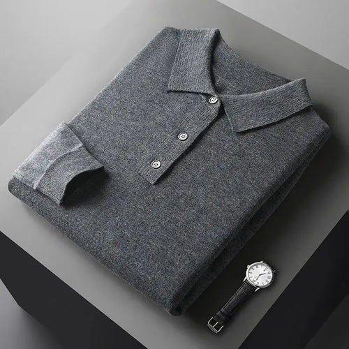100% Cashmere Polo Shirt for Ultimate Luxury and Comfort