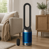 Tower Air Purifier with Integrated Fan and Bladeless Design