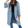 Trench-coat femme croisé avec col à revers et poches avant