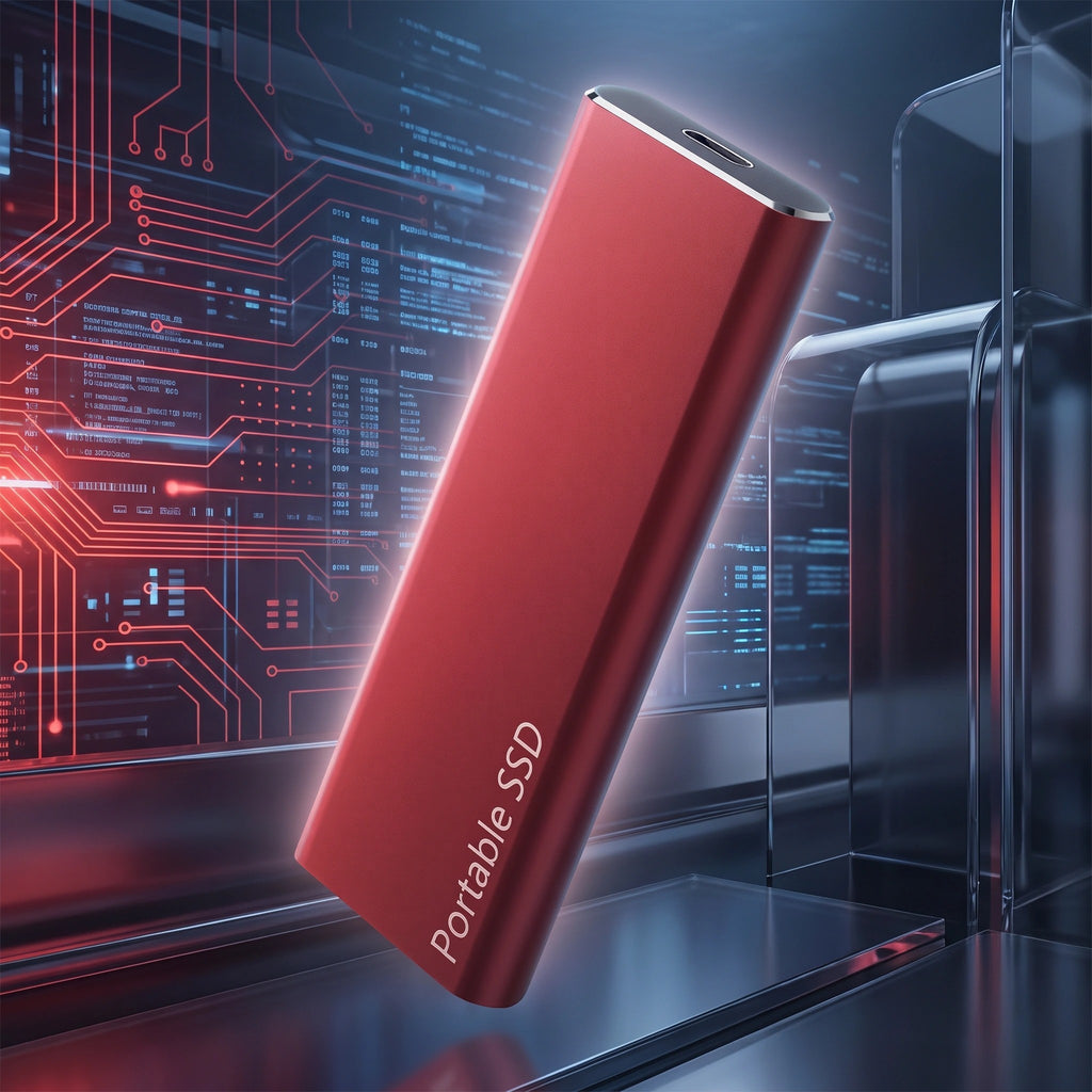 USB-C External SSD Portable Storage Device with USB-C Connection