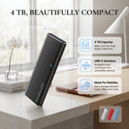 USB-C External SSD Portable Storage Device with USB-C Connection