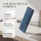 USB-C External SSD Portable Storage Device with USB-C Connection