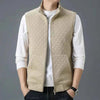 Gilet utilitaire léger pour homme avec poches profondes et col montant, idéal pour une superposition chic et décontractée