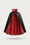 Cape de vampire pour enfants pour Halloween, réversible avec col montant