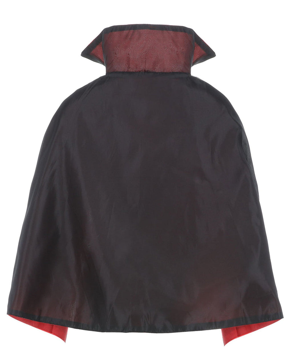 Children's Vampire Halloween Cape with Reversible Design and Stand Collar