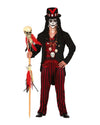 Costume d’Halloween de sorcier vaudou pour homme avec chapeau et veste