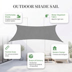 Voile d'ombrage | Auvent de patio | Couverture de jardin extérieure