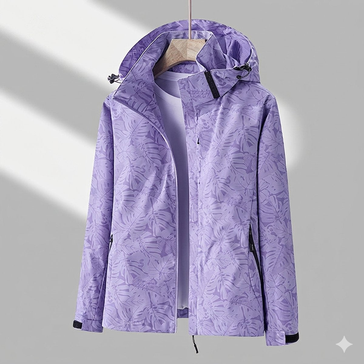 Veste d’hiver pour femme avec capuche et fermeture éclair sur le devant