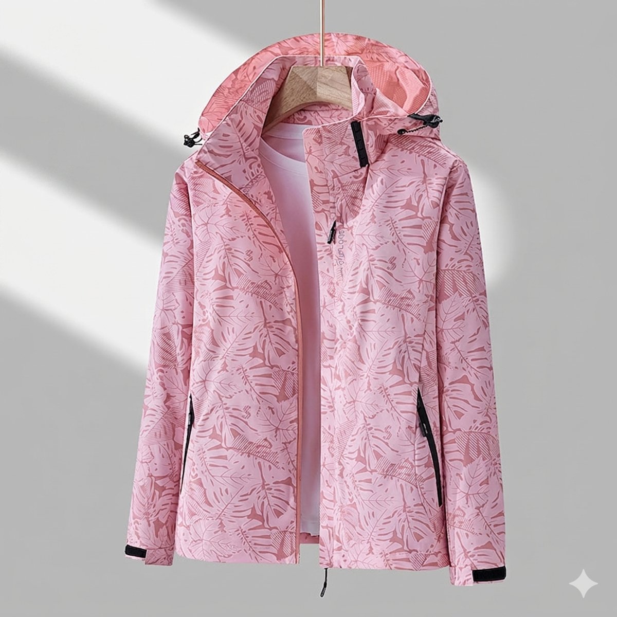 Veste d’hiver pour femme avec capuche et fermeture éclair sur le devant