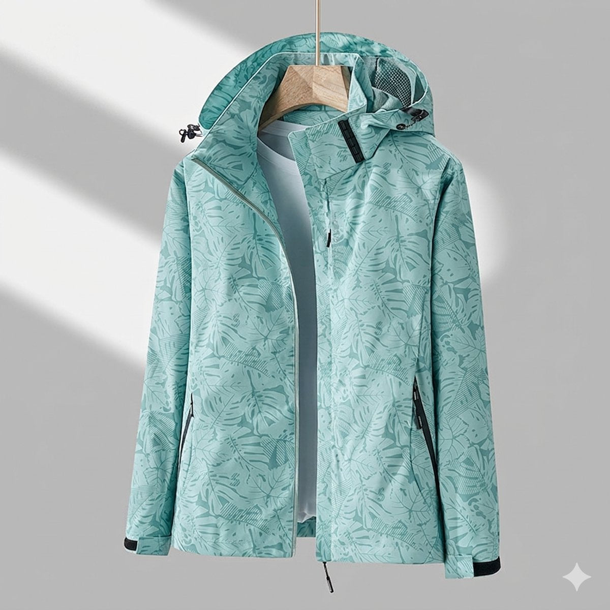 Veste d’hiver pour femme avec capuche et fermeture éclair sur le devant