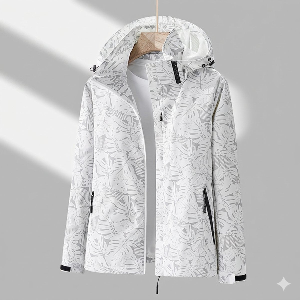 Veste d’hiver pour femme avec capuche et fermeture éclair sur le devant