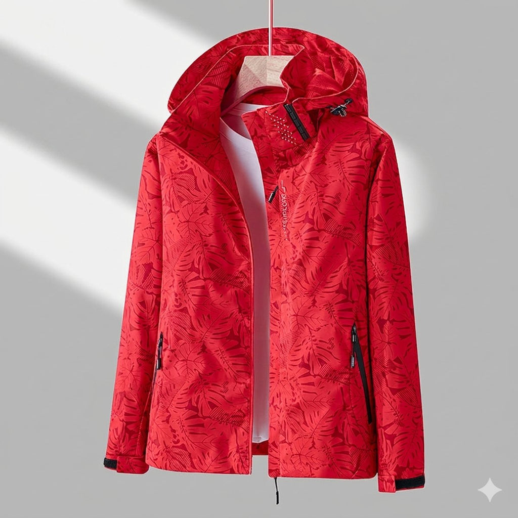 Women's Winter Jacket with Hood and Zip Front