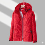 Women's Winter Jacket with Hood and Zip Front