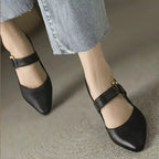 Women's Slingback Court Shoes with Pointed Toe Block Heel