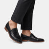 Women's Black Slip On Loafers Low Heel Casual Formal Shoes