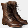 Women's Boots with Lace-Up Closure and Mid-Calf Shaft Height