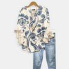 Blouse légère pour femmes, imprimé floral, coupe décontractée, haut décontracté