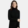 Pull en col roulé à manches longues pour femme