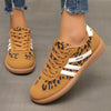 Women's Trainers with Lace Up Design and Contrast Stripes