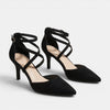 Women's Pointed Shoes with Buckle Ankle Strap and Stiletto Heel