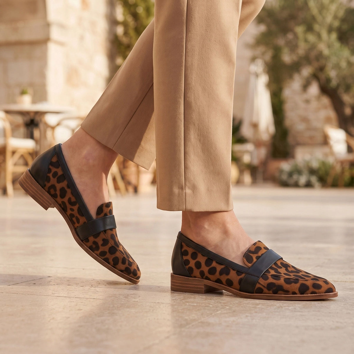 Women's Pointed Toe Penny Loafers with Slip On Design