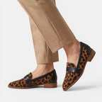 Women's Pointed Toe Penny Loafers with Slip On Design