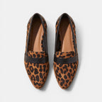 Women's Pointed Toe Penny Loafers with Slip On Design