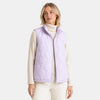 Women's Quilted Gilet with Zip Front and Stand-Up Collar