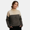 Women's Relaxed Fit Turtleneck Pullover Sweater