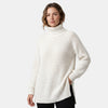 Pull femme à col roulé, coupe oversize et texture épaisse