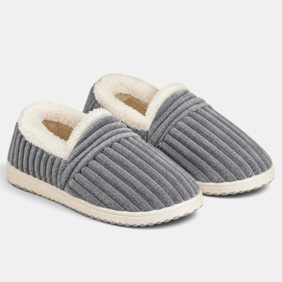 Chaussons pour femmes à bout fermé et semelle compensée