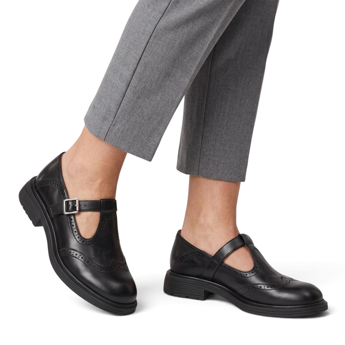 Chaussures plates Mary Jane de soutien pour femmes, confortables