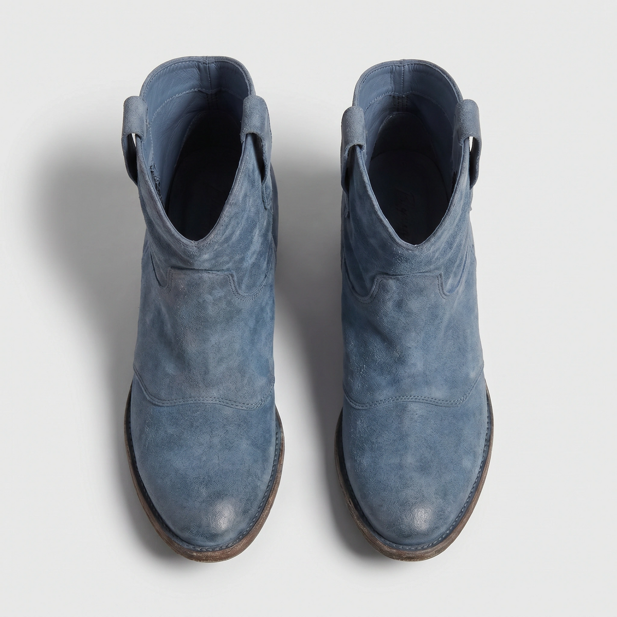 Bottines western pour femme avec languettes de tirage
