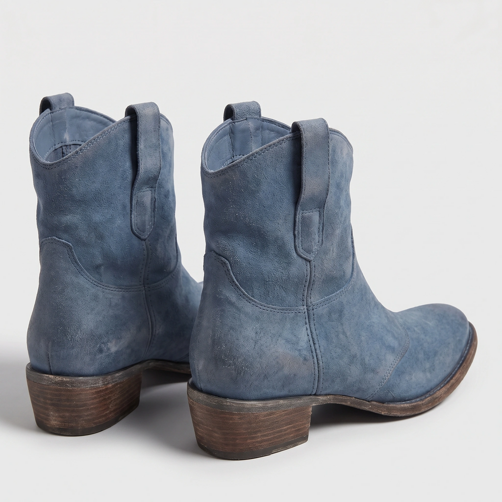 Bottines western pour femme avec languettes de tirage