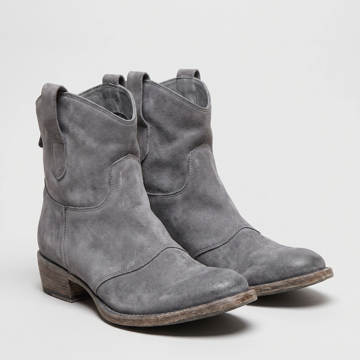 Bottines western pour femme avec languettes de tirage
