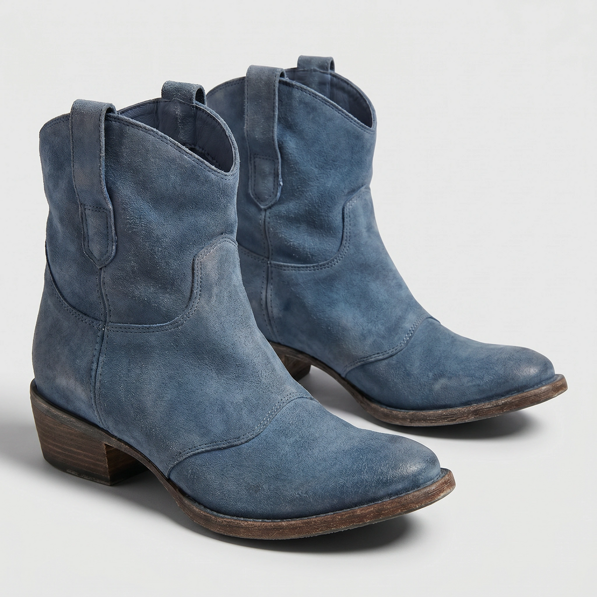 Bottines western pour femme avec languettes de tirage