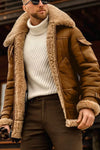 Stylish Padded Leather Jacket for Men – Versatile and Comfortable